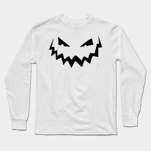 Happy Halloween Jack-o-Lantern Design for Kids and Adults Long Sleeve T-Shirt by Graphic Duster